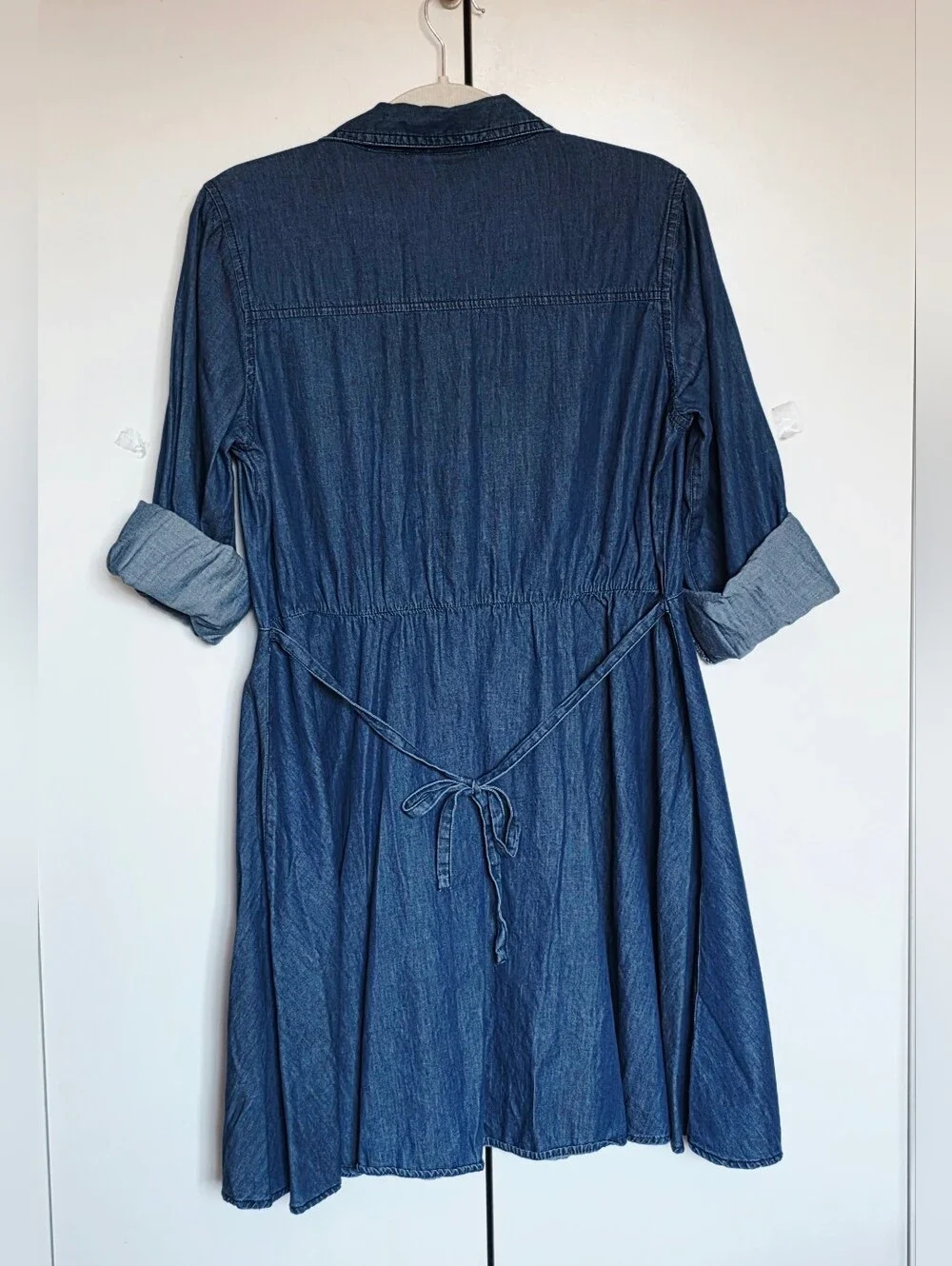 Justice Denim Button-Up Dress in Blue | Size 20